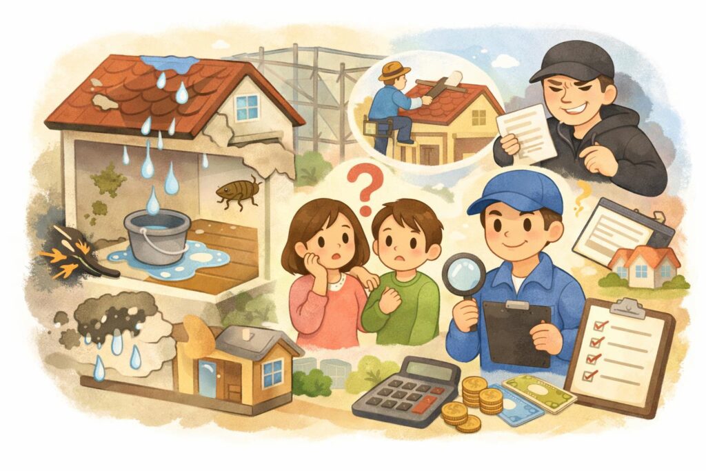 雨漏り調査・修繕 けんおうリノベーション